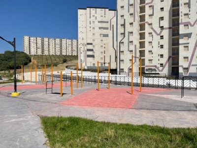 Aménagement d'un espace de fitness en plein aire