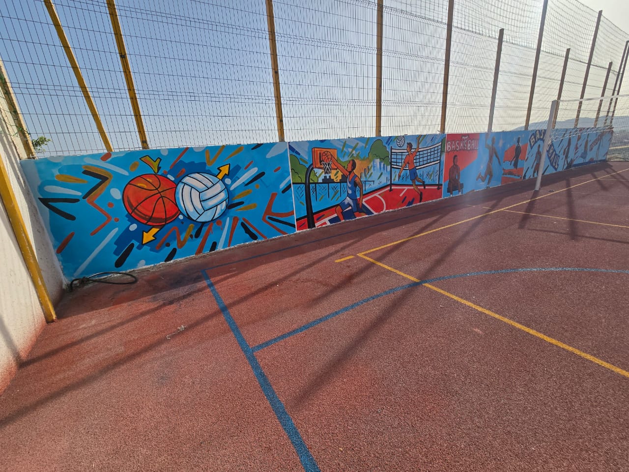 Réalisation d'un Terrain de BasketBall en Gomme EPDM