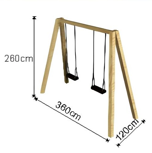 Balançoire à 02 sièges (Modulo B2)