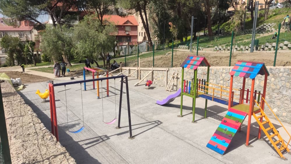 Espace de jeu pour enfants en acier au niveau de la wilaya de Tizi Ouzou