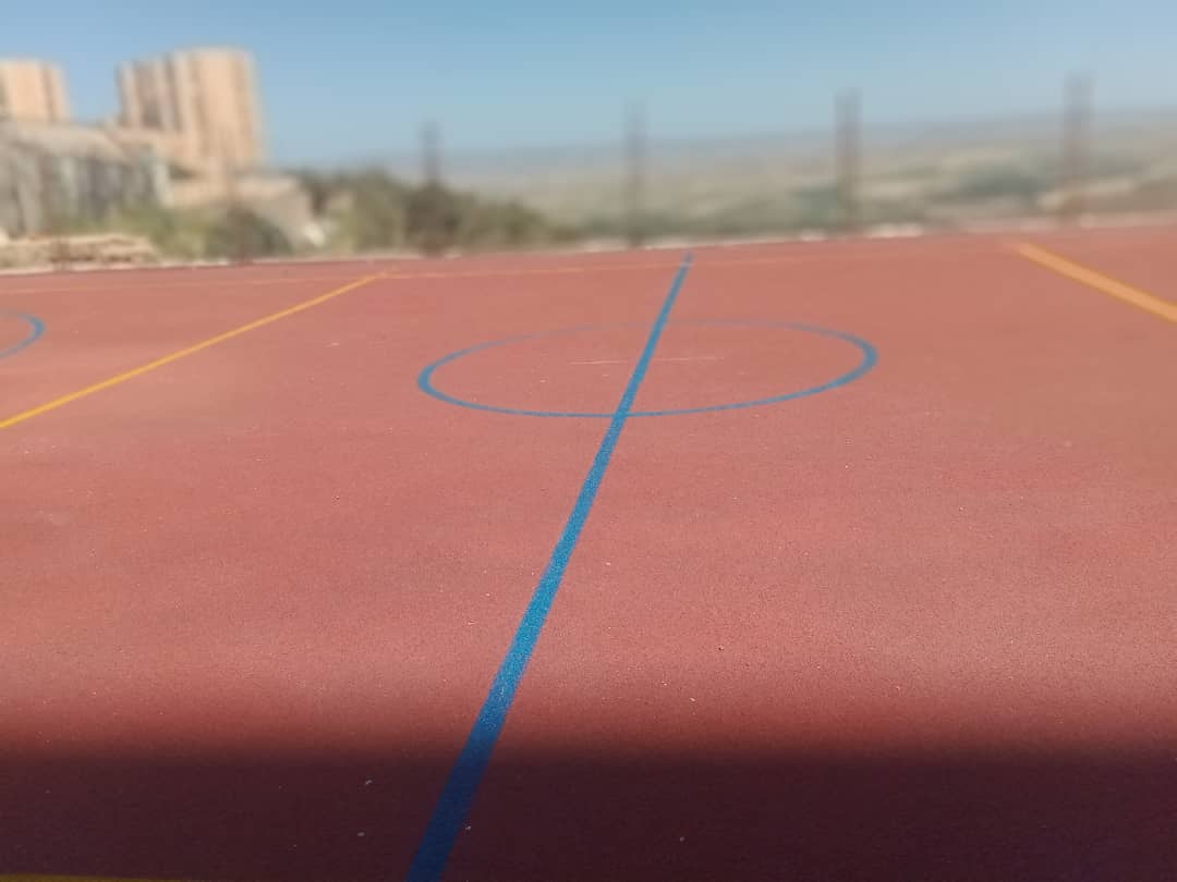Réalisation d'un Terrain de BasketBall en Gomme EPDM
